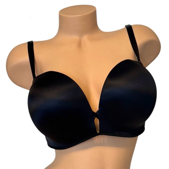 Victoria's Secret 36DD Bombshell Add-2-Cups Push-up Multi-way Demi Bra Black - Picture 1 of 6